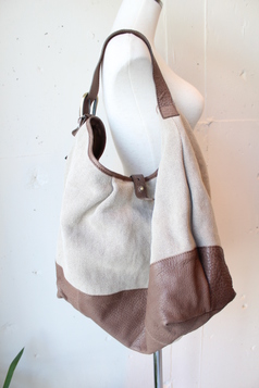COBRA（コブラ）麻×レザーBAG/09750250/【送料無料】画像